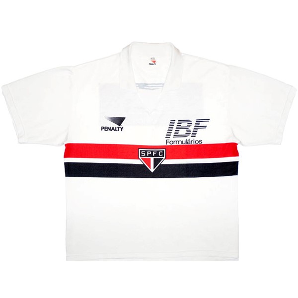Tailandia Camiseta São Paulo PENALTY 1ª Kit Retro 1991 Blanco
